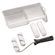Malerset Lackier-Set Streichset 6-teilig mit Farbwanne