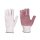 Arbeitshandschuhe Feinstrickhandschuhe weiß, rote PVC Noppen 9 / L