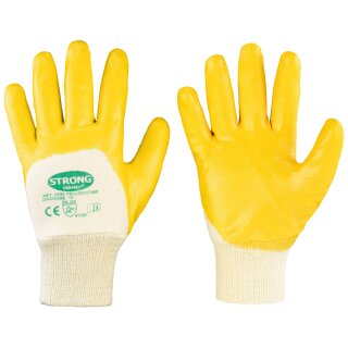 Nitrilhandschuhe Arbeitshandschuhe Gartenhandschuhe gelb Größe 10 / XL