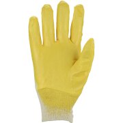 Nitrilhandschuhe Arbeitshandschuhe Gartenhandschuhe gelb Größe 10 / XL