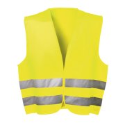 Warnweste mit Klettverschluss Warnschutzweste Gelb