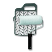 Farbroller Farbwalze 18 cm mit Abstreifgitter Set 2-tlg