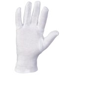 12 Paar Baumwollhandschuhe weiß - Premium Qualität