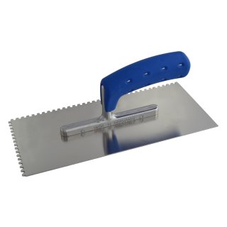 Zahnspachtel Zahnkelle Zahnglätter mit Softgriff blau 4x4x4 mm