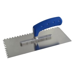 Zahnspachtel Zahnkelle Zahnglätter mit Softgriff blau 6x6x6 mm