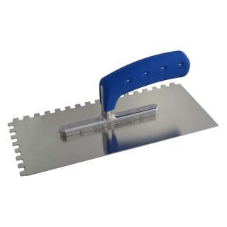 Zahnspachtel Zahnkelle Zahnglätter mit Softgriff blau 8x8x8 mm