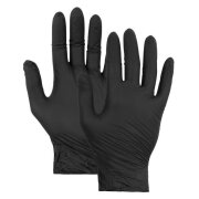 100 Nitrilhandschuhe Einweghandschuhe ungepudert schwarz 7 / S