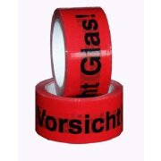 Packband Paketband Klebeband Warnband Vorsicht Glas