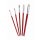 Hobby Pinsel Set 5-teilig, rot