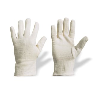 Baumwollhandschuhe Handschuhe Baumwolle Jersey rohwei&szlig;