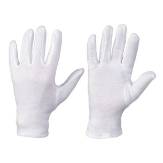 12 Paar L Baumwollhandschuhe Baumwoll Trikot Handschuhe Trikothandschuhe