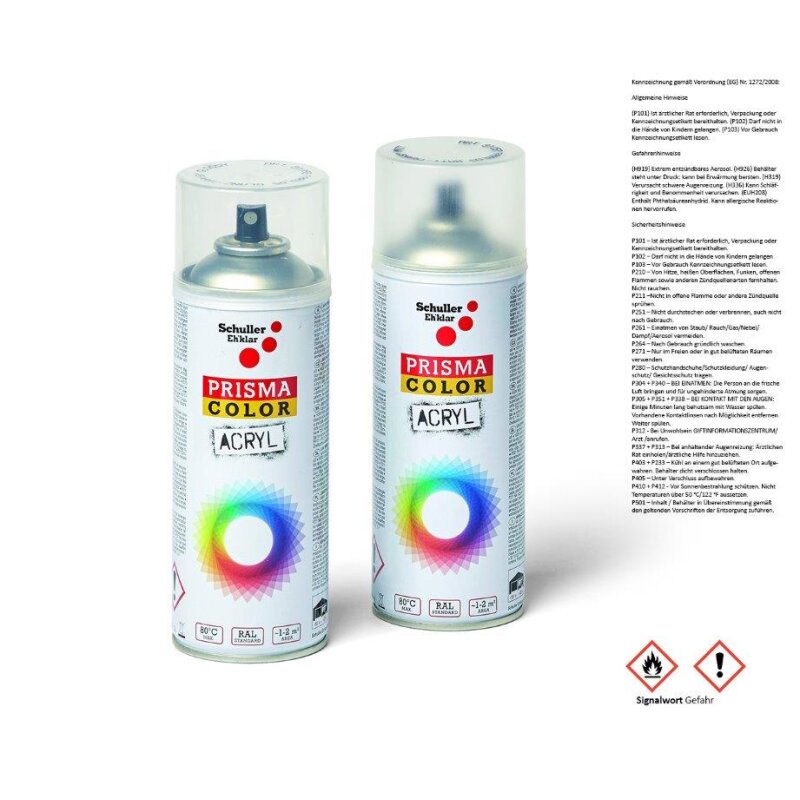 TRISTARcolor Spraydose RAL 7047 Telegrau – 3x400 Ml, Glänzend & Schnell Trocknend