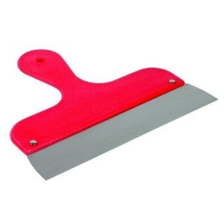 Flächenspachtel Kunststoff-Griff rot 230mm - 280mm