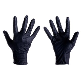 Nitril Einweghandschuhe EdgeGrip Handschuhe schwarz 11 / XXL