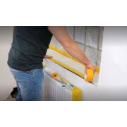 3er Set Goldband Masker Abklebeband Abdeckfolie 55cm x 25m