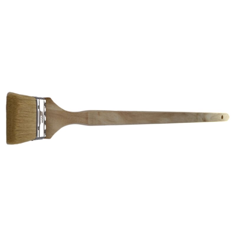 Fassadenpinsel mit langem Holzstiel